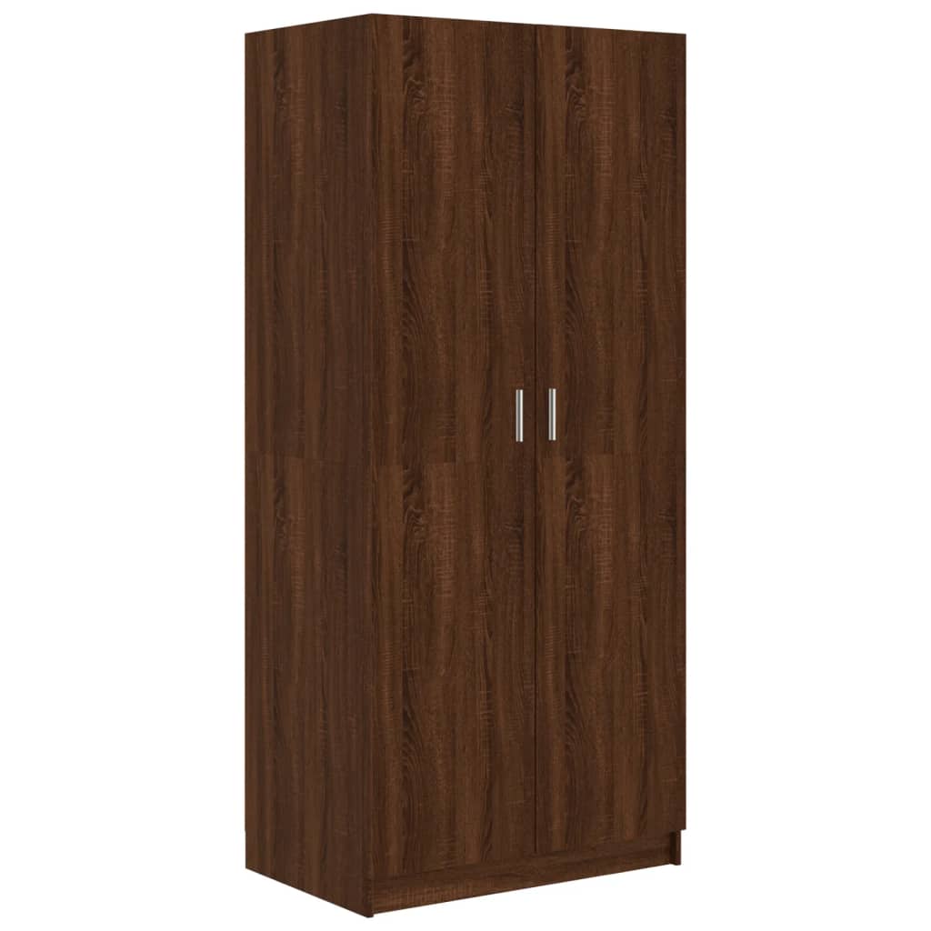 Wardrobe Brown Oak 80x52x180 cm Engineered Wood