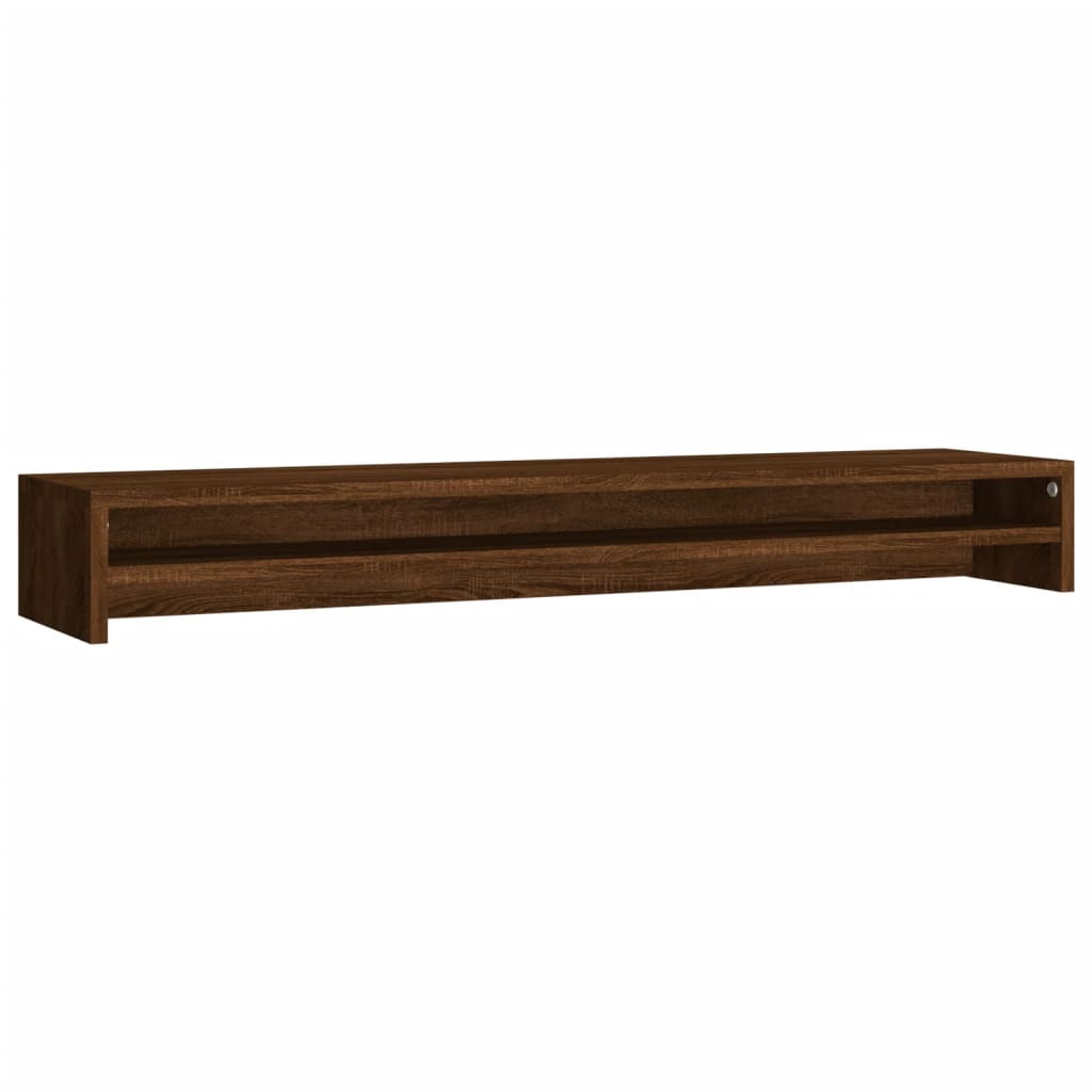 Monitor Stand Brown Oak 100x24x13 cm Engineered Wood