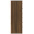 Sideboard with 6 Drawers Brown Oak 50x34x96 cm Engineered Wood