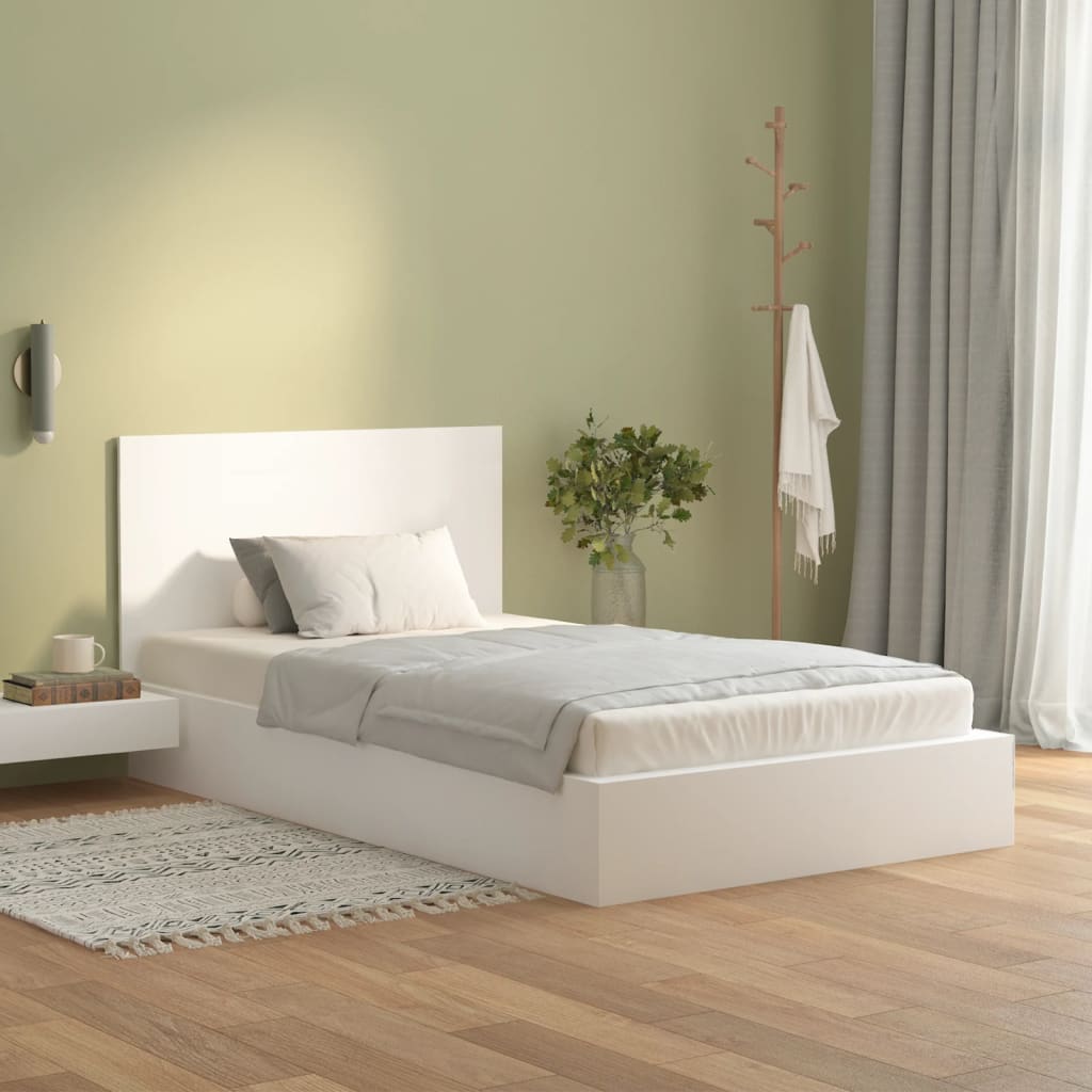 Bed Headboard White 120 cm Engineered Wood