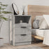 Bedside Cabinets 2 pcs Concrete Grey Engineered Wood