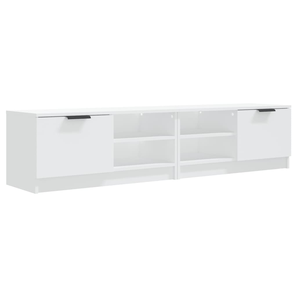 TV Cabinets 2 pcs White 80x35x36.5 cm Engineered Wood