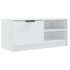TV Cabinets 2 pcs High Gloss White 80x35x36.5cm Engineered Wood