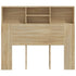 Headboard Cabinet Sonoma Oak 120 cm