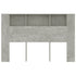 Headboard Cabinet Concrete Grey 160 cm