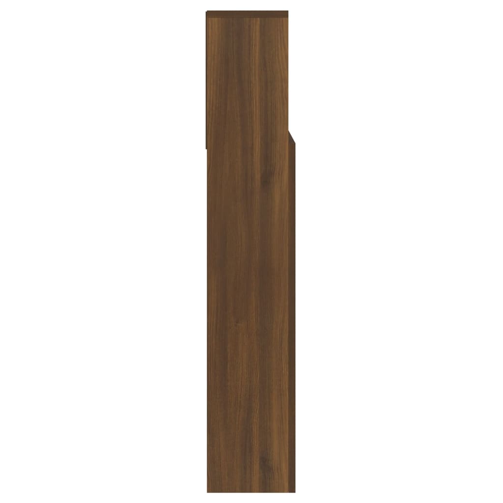 Headboard Cabinet Brown Oak 140 cm