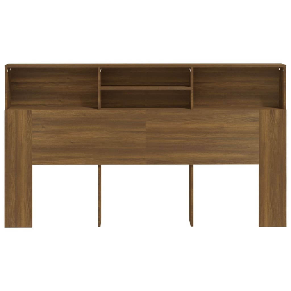 Headboard Cabinet Brown oak 180 cm