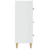 Sideboard High Gloss White 70x34x90 cm Engineered Wood