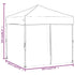 Folding Party Tent with Sidewalls Anthracite 2x2 m