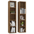 CD Cabinets 2 pcs Brown Oak 21x16x93.5 cm Engineered Wood