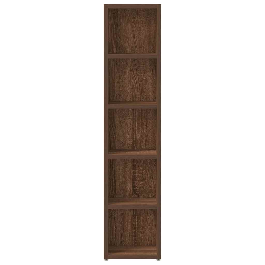 CD Cabinets 2 pcs Brown Oak 21x16x93.5 cm Engineered Wood