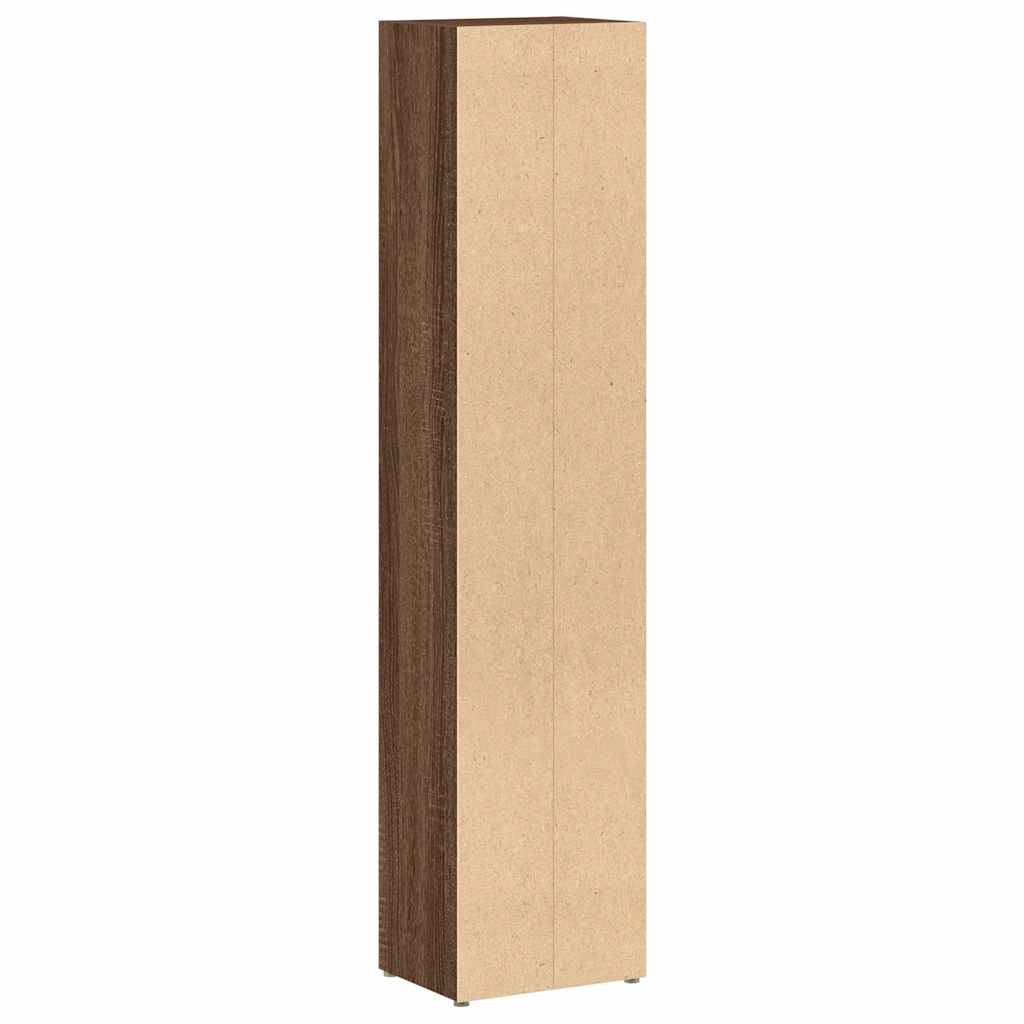 CD Cabinets 2 pcs Brown Oak 21x16x93.5 cm Engineered Wood