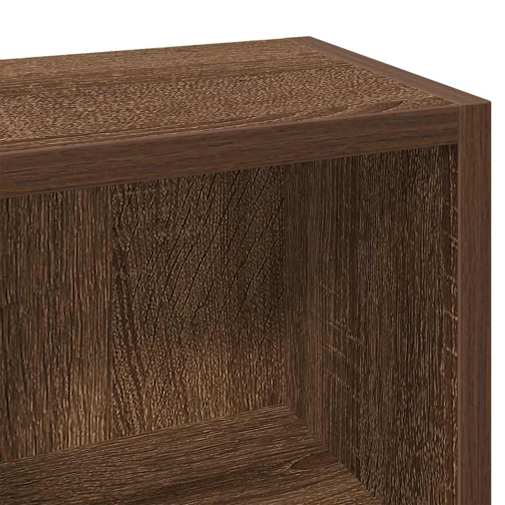 CD Cabinets 2 pcs Brown Oak 21x16x93.5 cm Engineered Wood