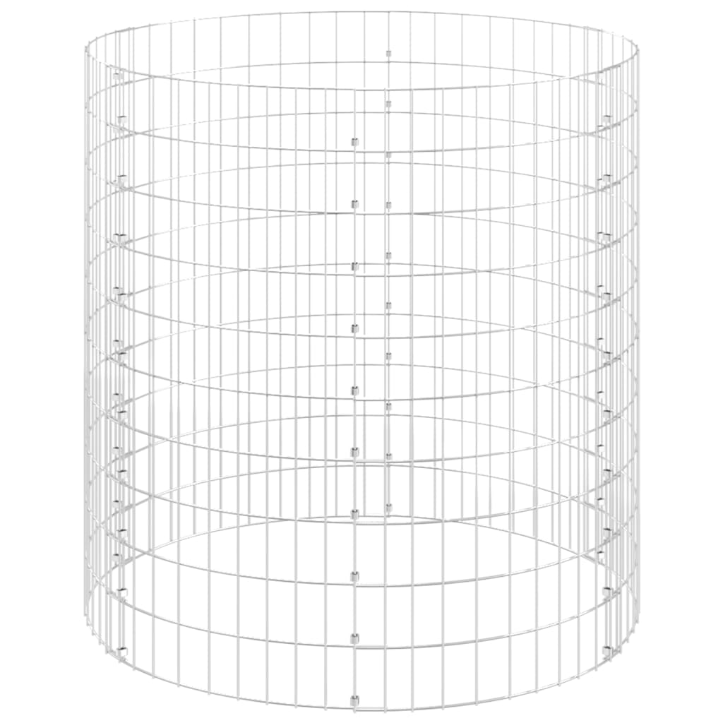 Circular Gabion Pole Galvanised Steel Ø100x100 cm