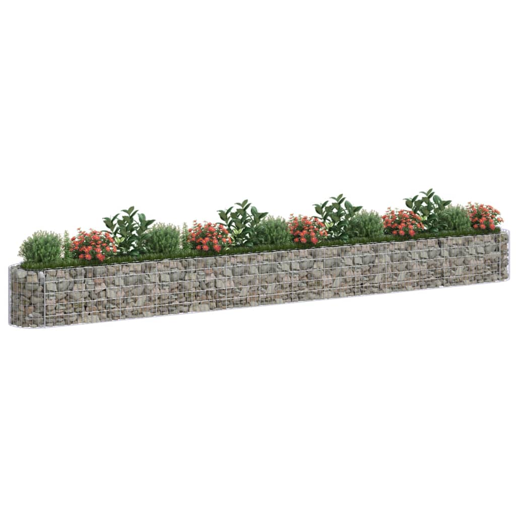 Gabion Raised Bed Galvanised Iron 540x50x50 cm