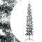 Slim Artificial Half Christmas Tree with Flocked Snow 240 cm