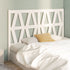 Bed Headboard White 156 cm Solid Wood Pine