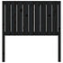 Bed Headboard Black 95.5 cm Solid Wood Pine