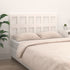 Bed Headboard White 140.5 cm Solid Wood Pine