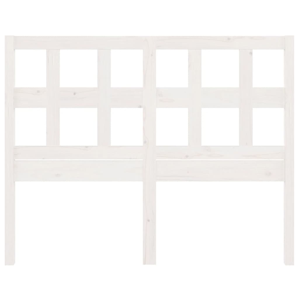 Bed Headboard White 185.5 cm Solid Wood Pine