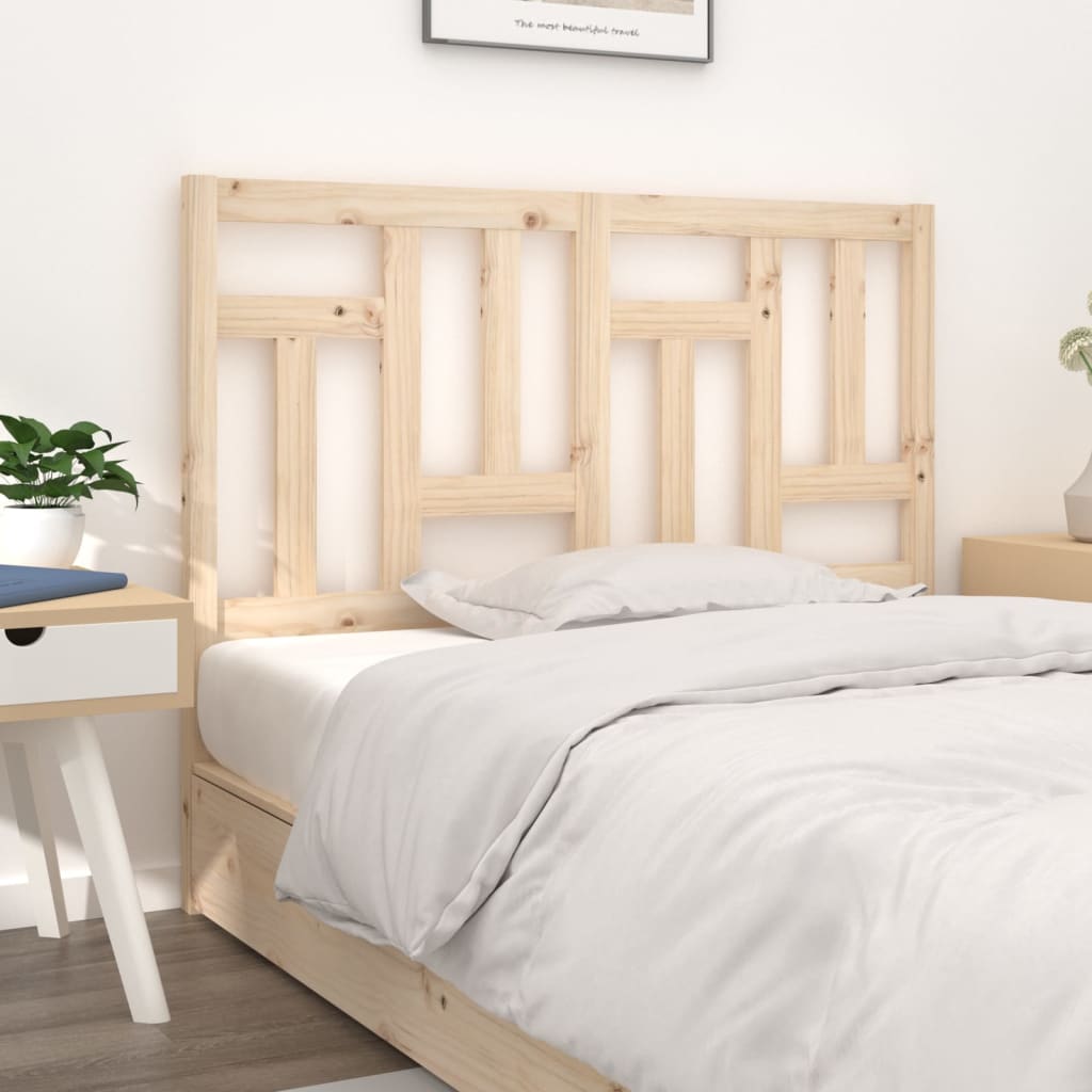 Bed Headboard 140.5 cm Solid Wood Pine