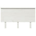 Bed Headboard White 184 cm Solid Wood Pine