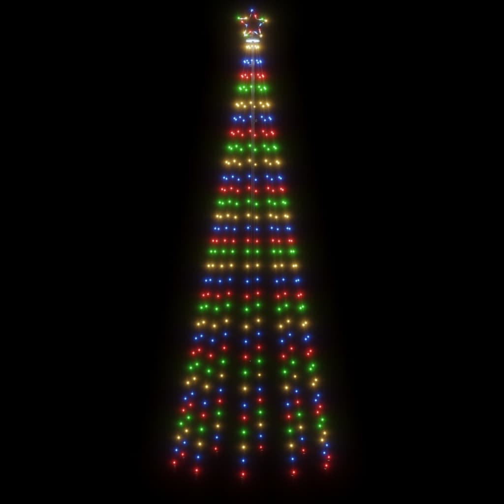 Christmas Tree with Spike Colourful 310 LEDs 300 cm