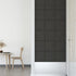 Wall Panels 12 pcs Dark Grey 30x30 cm Fabric 1.08 m²