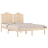 Bed Frame without Mattress Solid Wood 183x203 cm King