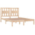 Bed Frame without Mattress Solid Wood 183x203 cm King