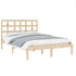 Bed Frame without Mattress 183x203 cm King Solid Wood