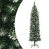 Artificial Slim Christmas Tree with Stand 240 cm PVC