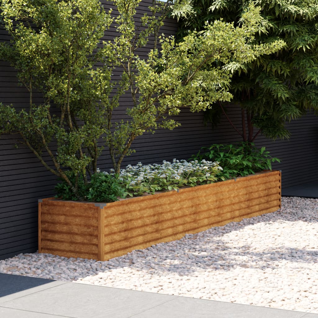 Garden Raised Bed 291x50x36 cm Corten Steel