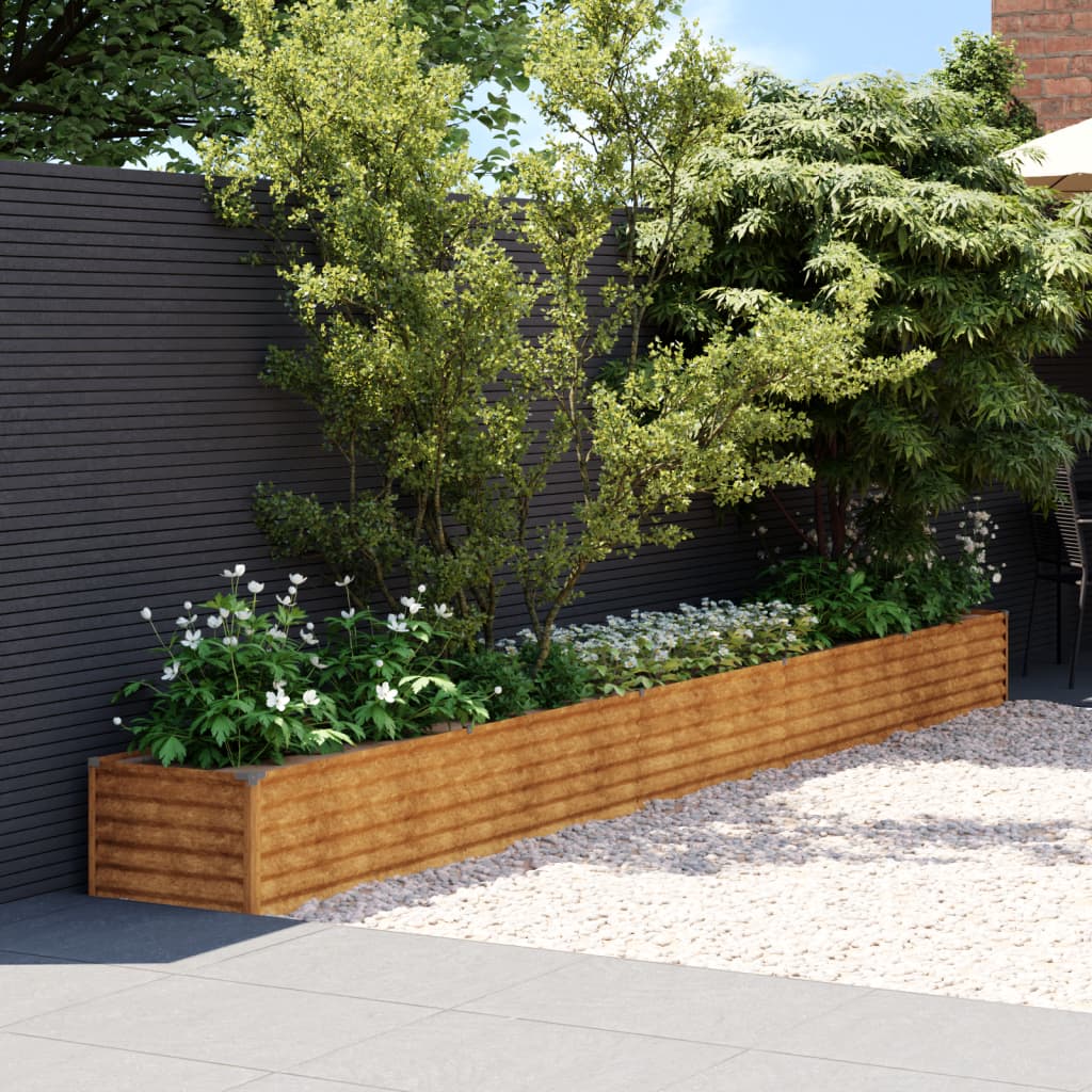 Garden Raised Bed 482x50x36 cm Corten Steel