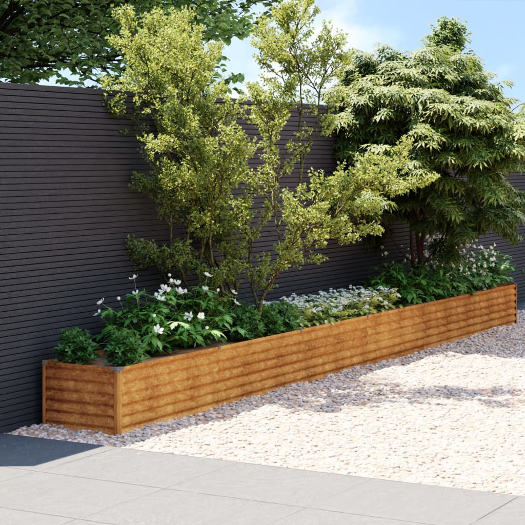 Garden Raised Bed 580x50x36 cm Corten Steel