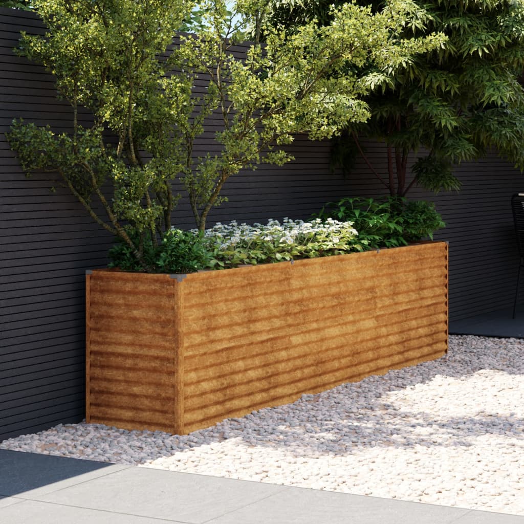 Garden Raised Bed 291x50x69 cm Corten Steel