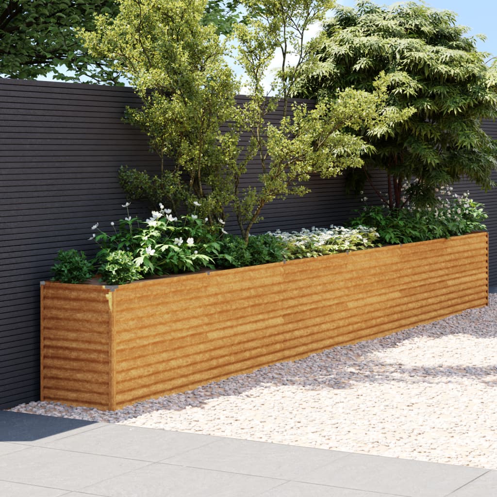 Garden Raised Bed 578x50x69 cm Corten Steel