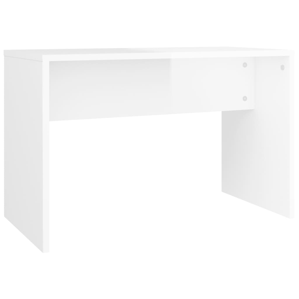 Dressing Stool High Gloss White 70x35x45 cm Engineered Wood