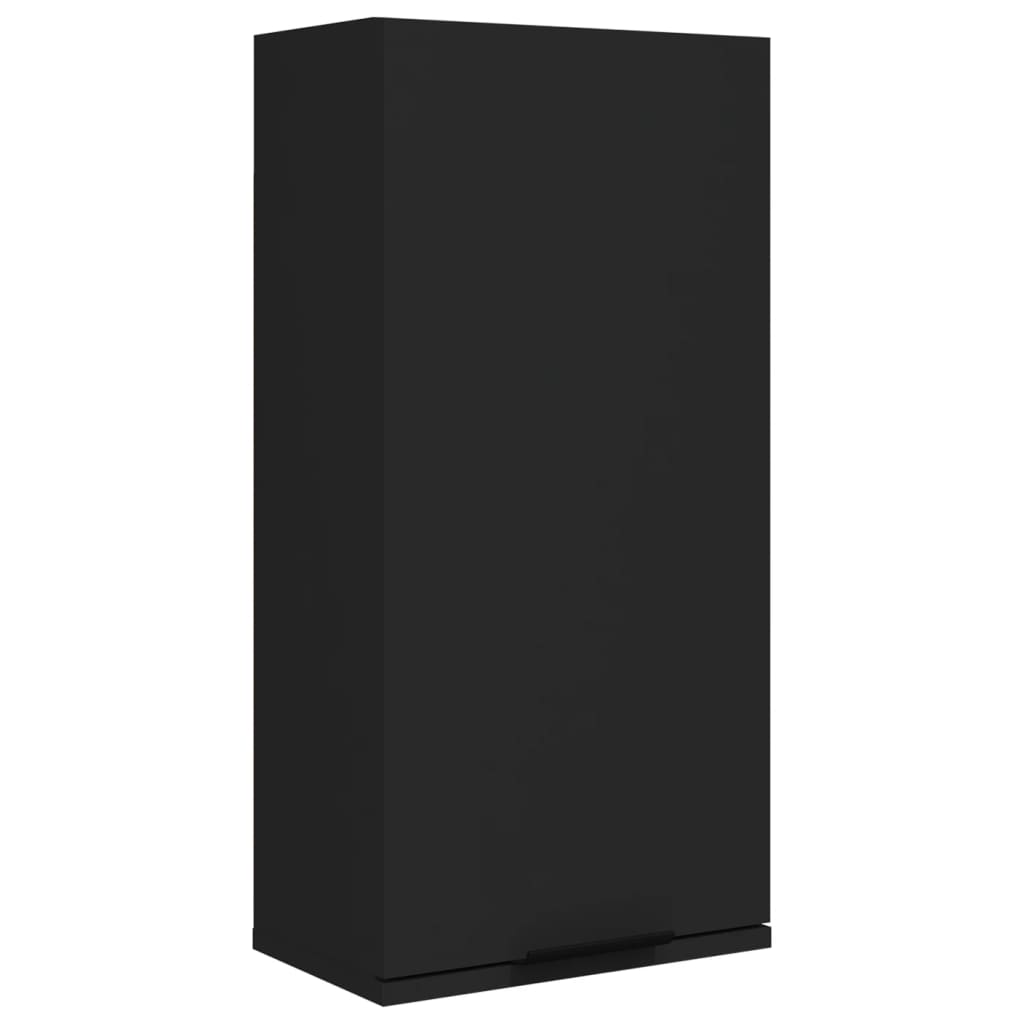 Wall-mounted Bathroom Cabinet Black 32x20x67 cm