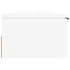 Wall Cabinet White 102x30x20 cm Engineered Wood