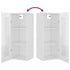 Hanging Wall Cabinet High Gloss White 34.5x34x90 cm