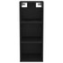 Wall Cabinet Black 34.5x32.5x90 cm Engineered Wood