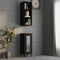 Wall Cabinet Black 34.5x32.5x90 cm Engineered Wood