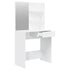 Dressing Table Set White 74.5x40x141 cm