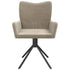 Swivel Dining Chairs 2 pcs Light Grey Velvet