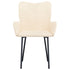 Dining Chairs 2 pcs Cream Velvet