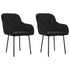 Dining Chairs 2 pcs Black Velvet