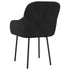 Dining Chairs 2 pcs Black Velvet