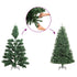 Artificial Christmas Tree with Flocked Snow 150 cm PVC&PE