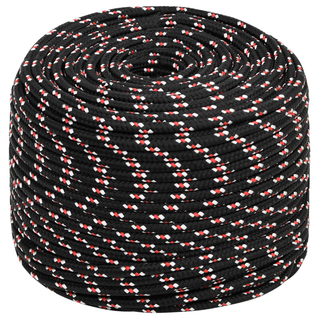 Boat Rope Black 6 mm 25 m Polypropylene